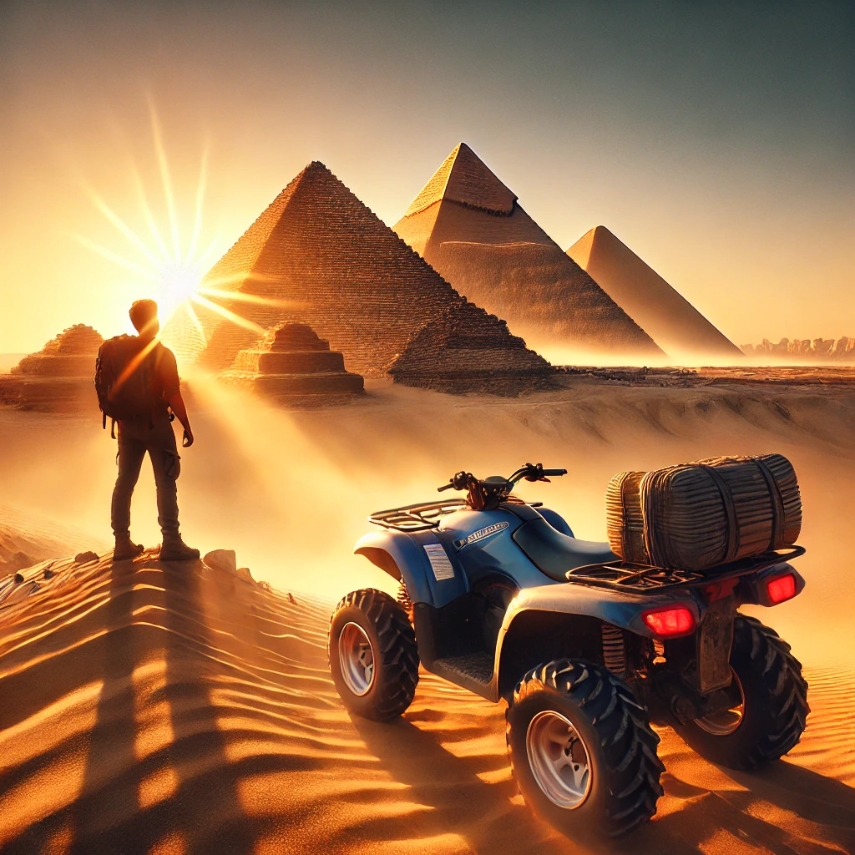 Thrilling Quad Bike Adventure at the Giza Pyramids